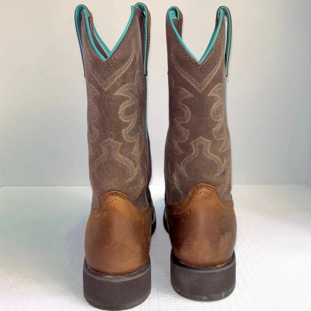 Ariat New‎ Delilah Western Boot Women's Size 8B Brown Leather Cowboy